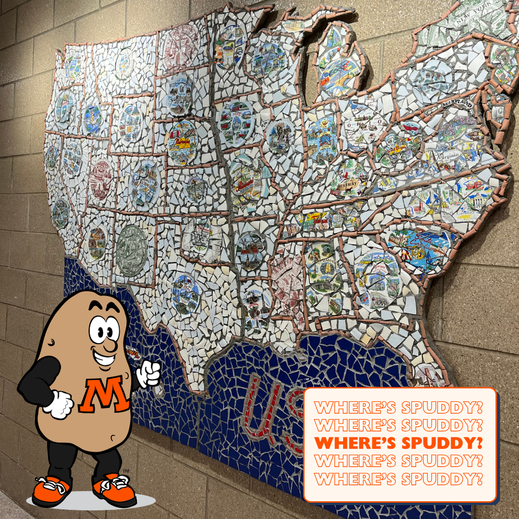 Wheres Spuddy? Map in a school building