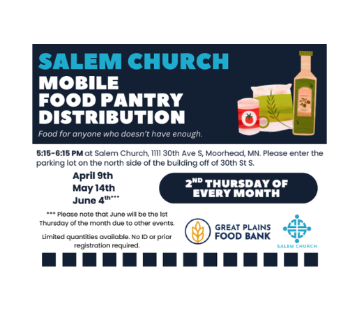 Mobile Food Pantry Distribution coming up! 🍎🥦