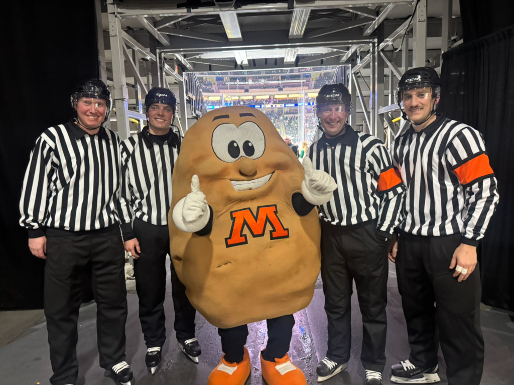 Spuddy at the AA Hockey tourney