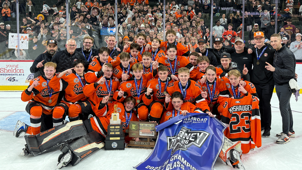 Boys hockey celebrates their 2026 state title