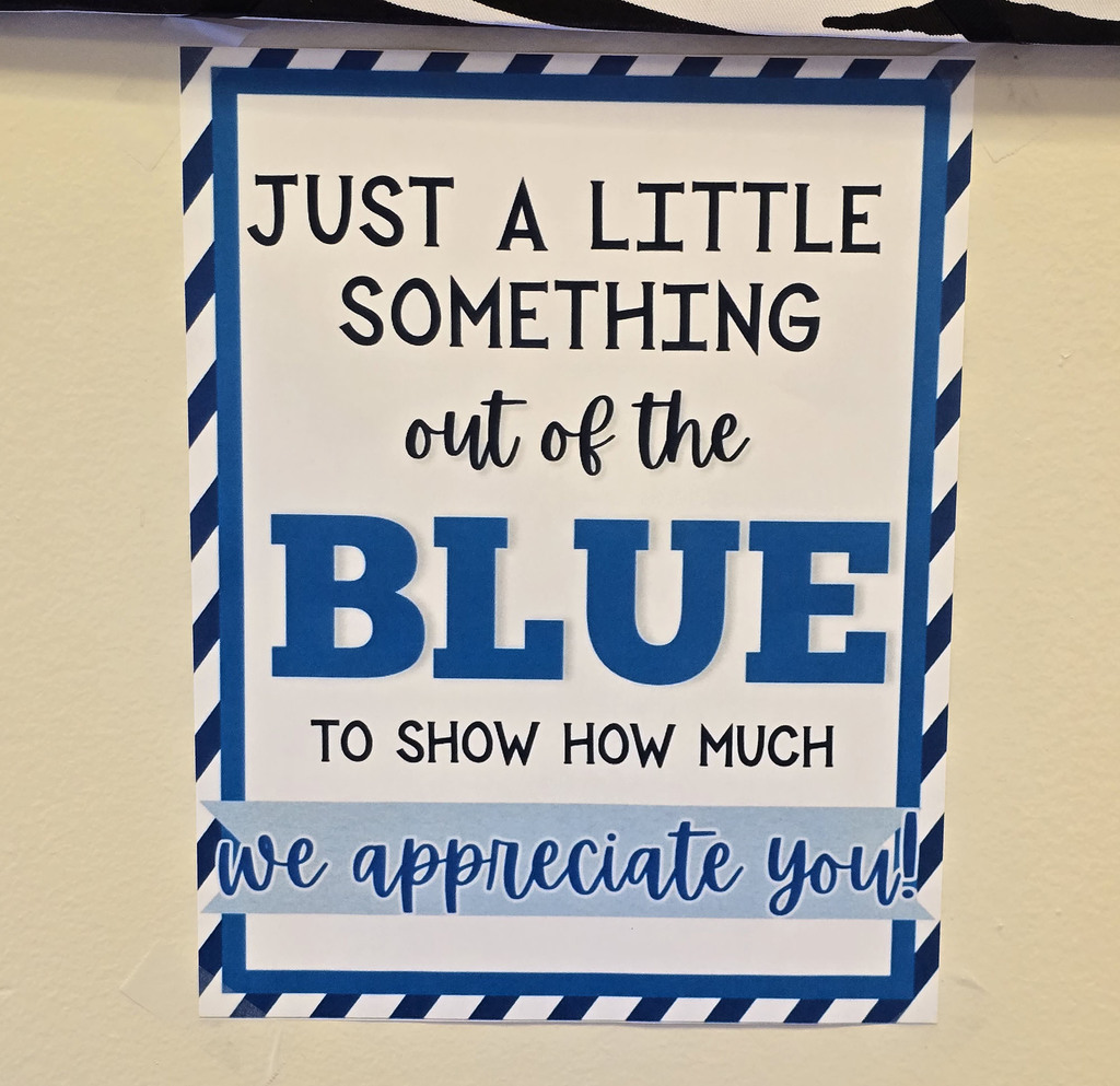 Just a little something out of the blue to show how much we appreciate you!