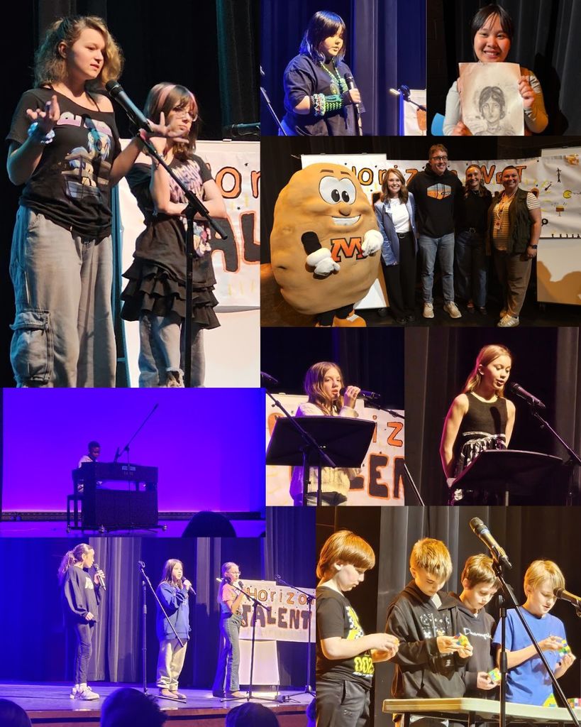 Students who performed in the talent show