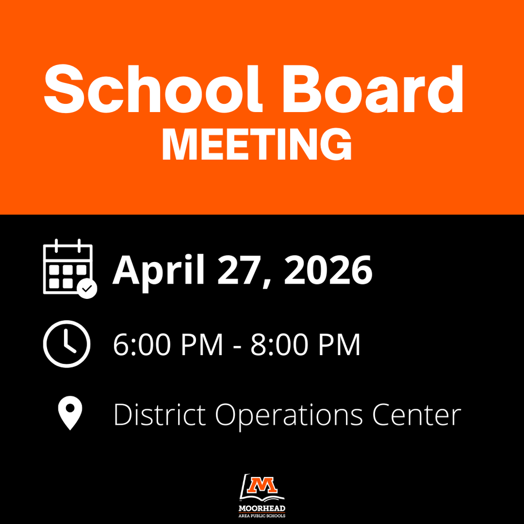 School Board Meeting. April 27 2026 6-8 pm district operations center