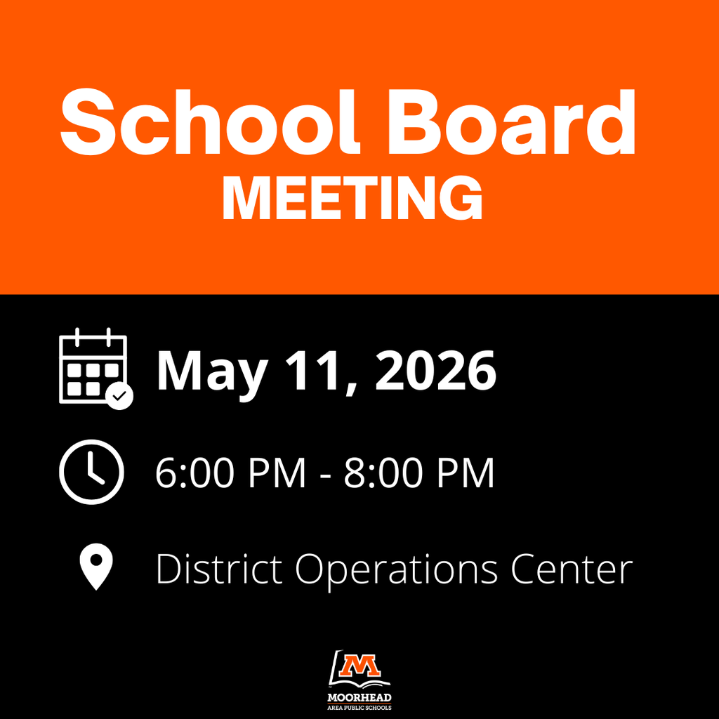 School Board Meeting. May 11, 2026. 6:00 PM - 8:00 PM. District Operations Center.
