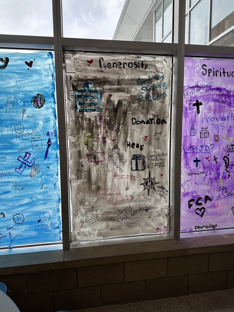 Sources of strength window painting. Generosity