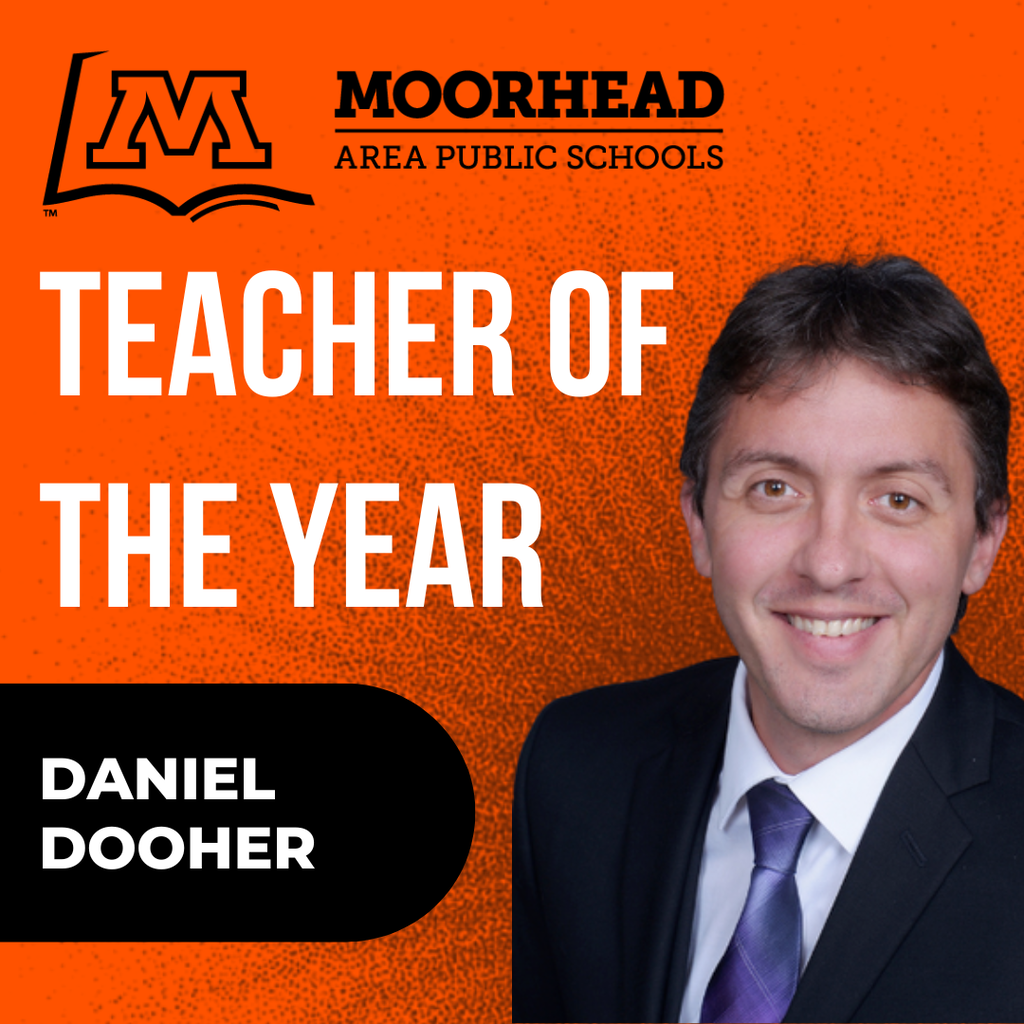 Moorhead area Public Schools Teacher of the Year Daniel Dooher.