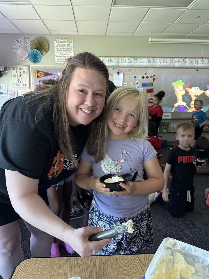 Our 1st graders celebrated the end of the school year in the sweetest way possible—with an ice cream sundae bar! Serving up scoops in these adorable 'M' baseball caps was a home run with the kids. We are so proud of our little MVPs and how much they’ve grown this year!