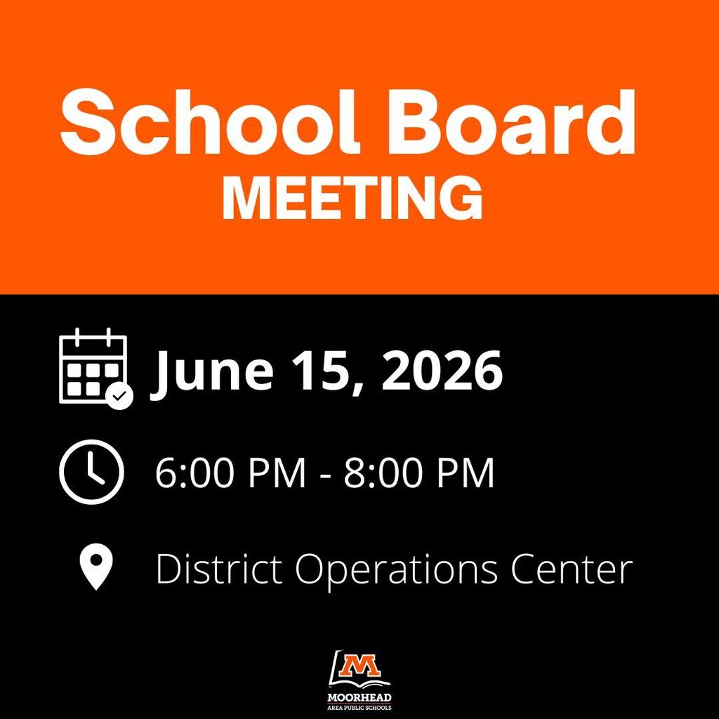 School Board Meeting. June 15, 2026. 6:00 PM - 8:00 PM. District Operations Center.