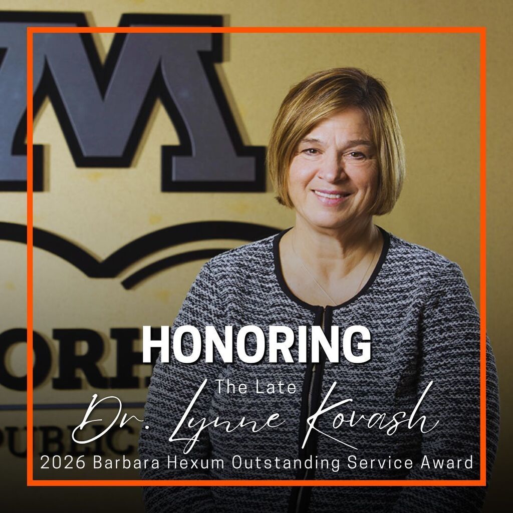 Honoring the late Dr. Lynne Kovash. 2026 Barbara Hexum Outstanding Service Award