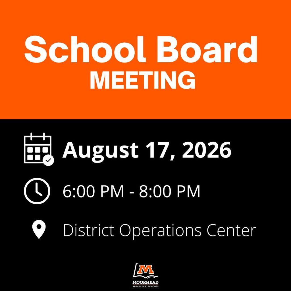 School Board Meeting. August 17, 2026. 6:00 PM - 8:00 PM. District Operations Center.