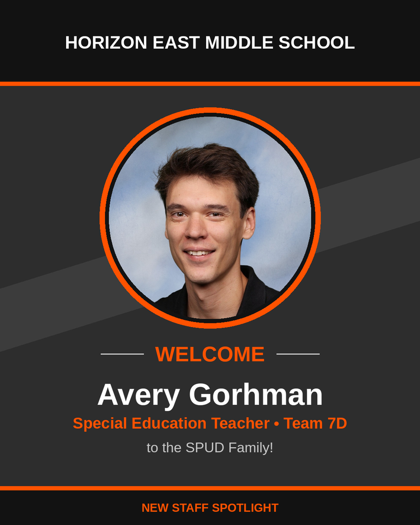 Spotlight on a New Staff Member Horizon East Middle School