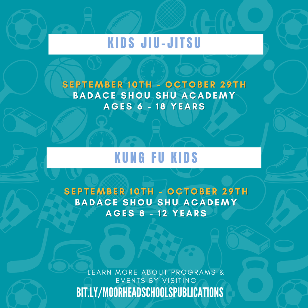 kids Jiu-Jitsu September 10th - October 29th BADACE Shou Shu academy Ages 6 - 18 Years Kung Fu Kids September 10th - October 29th BADACE Shou Shu academy Ages 8 - 12 Years