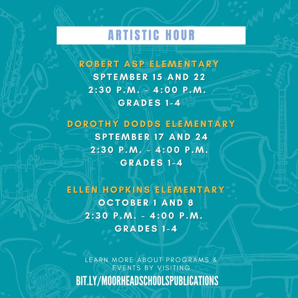 artic hour rOBERT aSP eLEMENTARY sPTEMBER 15 AND 22 2:30 P.m. - 4:00 P.m. GRADES 1-4 DOROTHY DODDS eLEMENTARY sPTEMBER 17 AND 24 2:30 P.m. - 4:00 P.m. GRADES 1-4 ELLEN HOPKINS eLEMENTARY OCTOBER 1 AND 8 2:30 P.m. - 4:00 P.m. GRADES 1-4