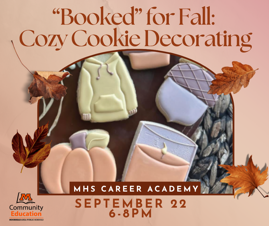 booked for fall cozy cookie decorating