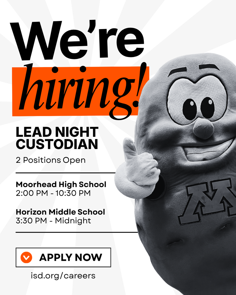 We're Hiring Lead Night Custodians