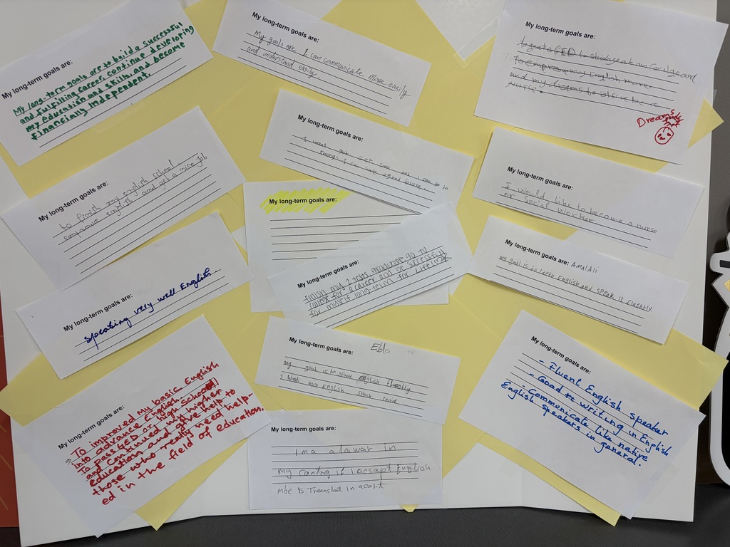 Student long-term goal poster