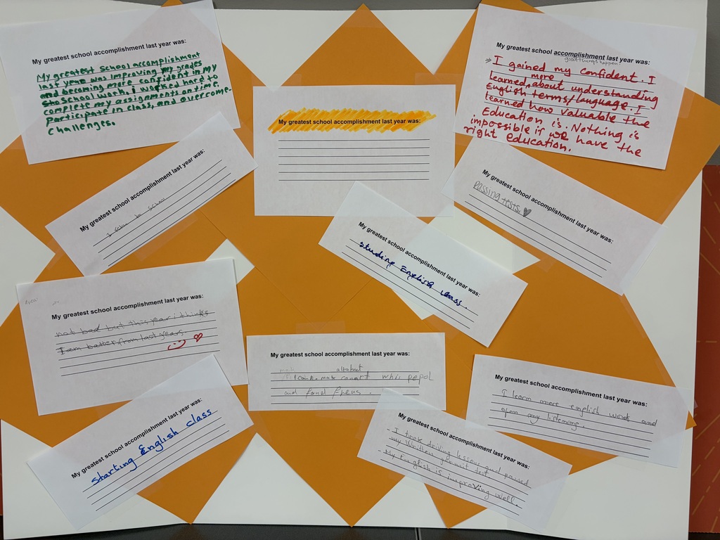 Student greatest accomplishment poster