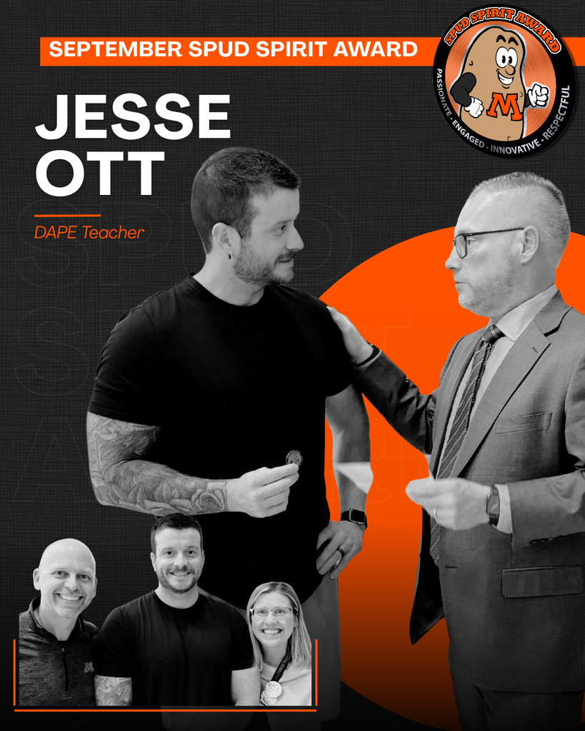Spud Spirit Award for September - Jesse Ott