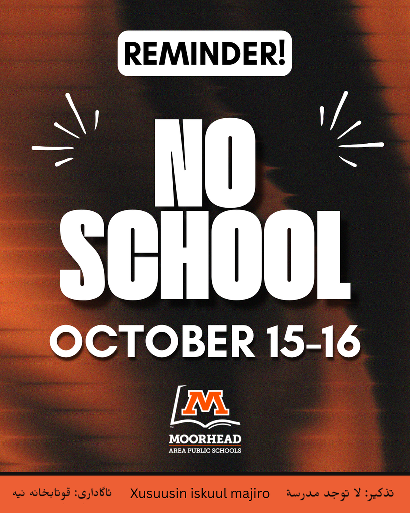 No School October 15 and 16