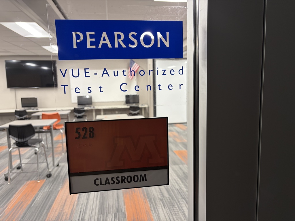 Pearson VUE Test Center sign