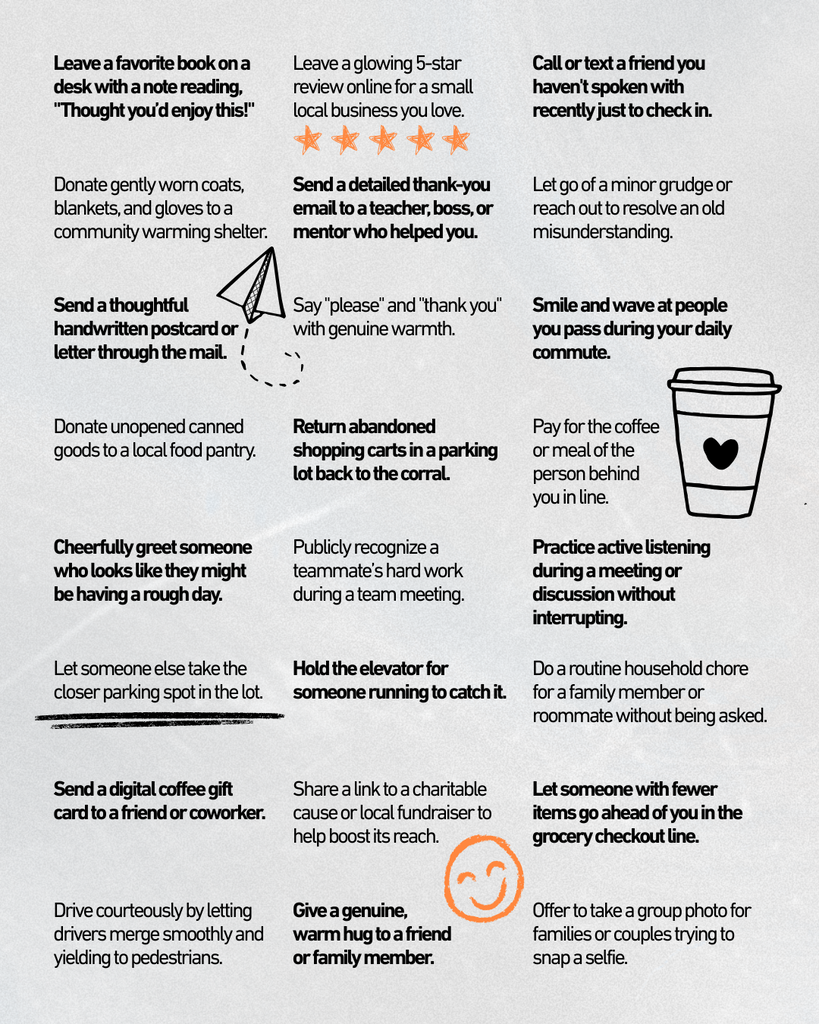 24 examples on how to spread kindness