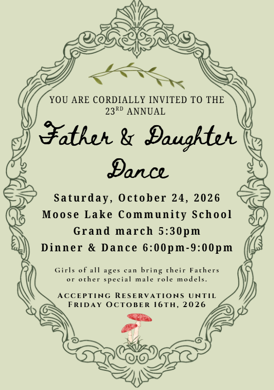 Father/Daughter Dance Invitation