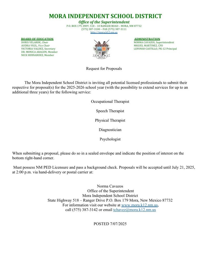 Request for Proposals