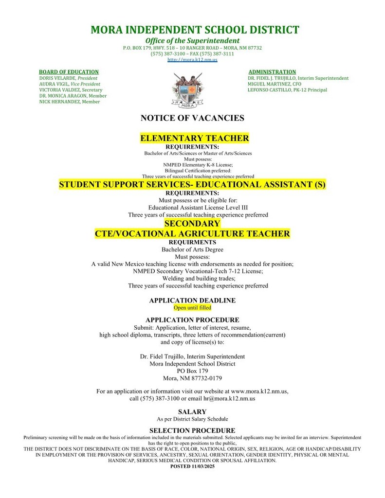 Multi Vacancies 2025