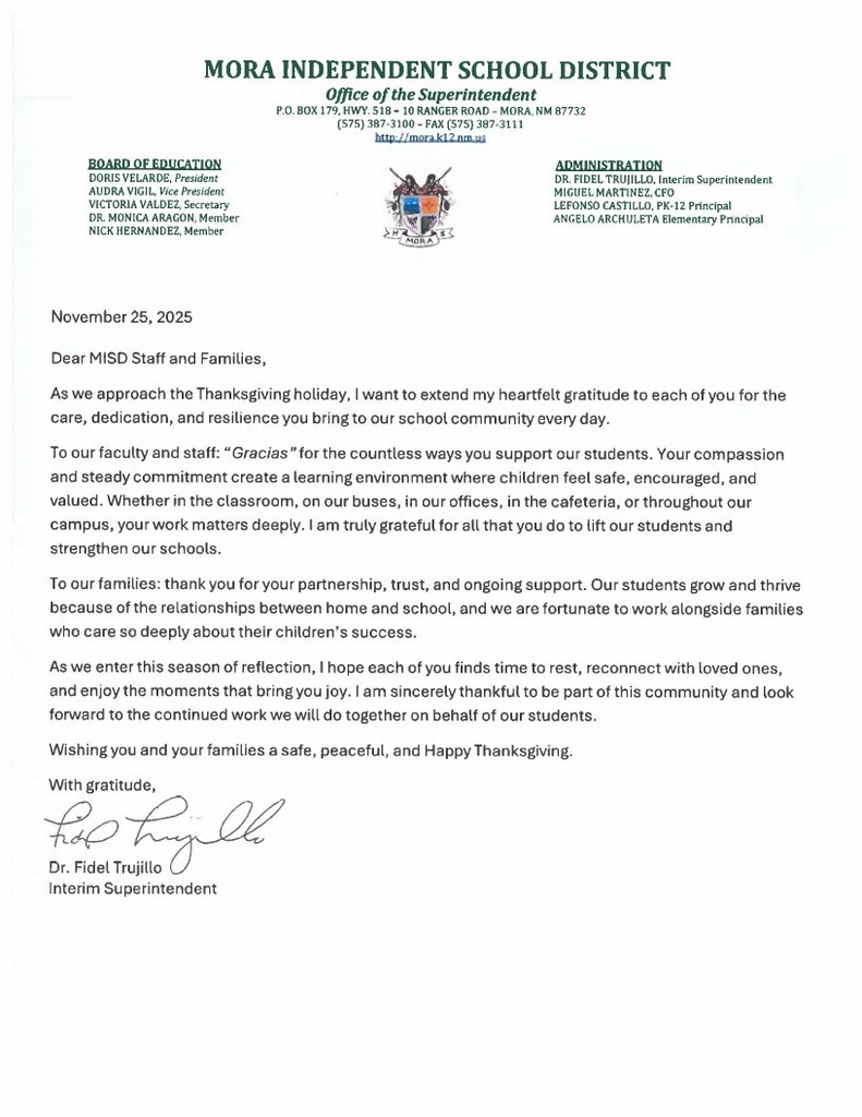 Thanksgiving Message 11-25-2025