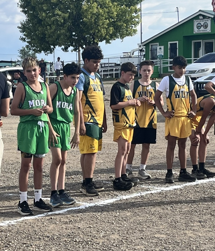Mora and West LV runners line up for the start of a race on August 28. 
