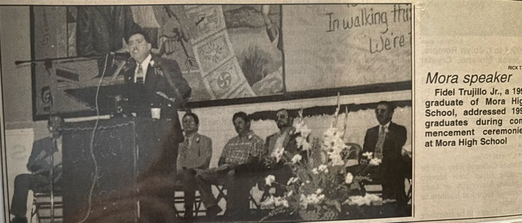 MHS Commencement Speaker Fidel Trujillo, 1999