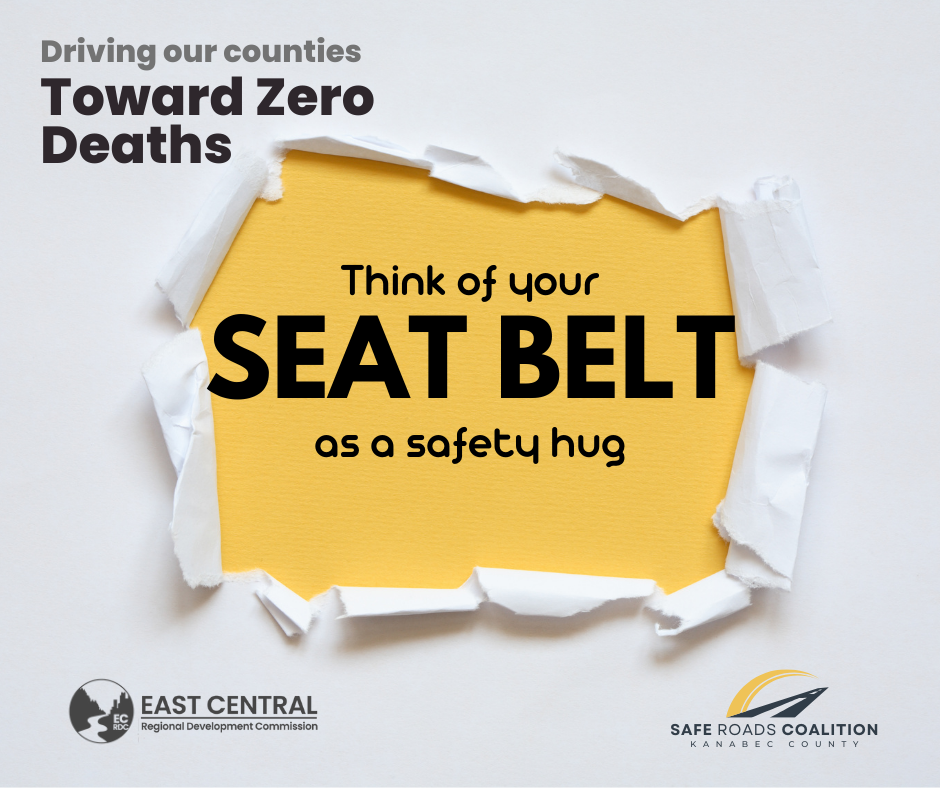 Driving out counties Toward Zero Deaths. Think of your seat belt as a safety hug. East Central Regional Development Commission. Safe Roads Coalition Kanabec County.