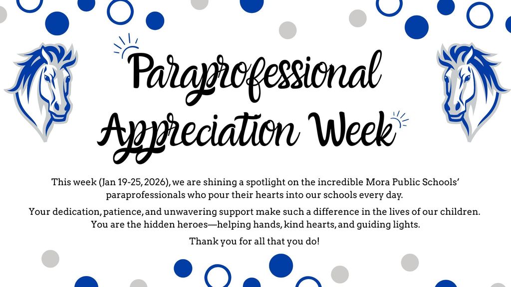 Paraprofessional Appreciation Week: This week (Jan 19-25, 2026), we are shining a spotlight on the incredible paraprofessionals who pour their hearts into our schools every day. Your dedication, patience, and unwavering support make such a difference in the lives of our children. You are the hidden heroes—helping hands, kind hearts, and guiding lights. Thank you for all that you do!   Let's fill the comments with gratitude and appreciation! We invite students, parents, and other staff to drop a positive story or note or a simple 'thank you' in the comments to let our paraprofessionals know just how much they mean to us! 
