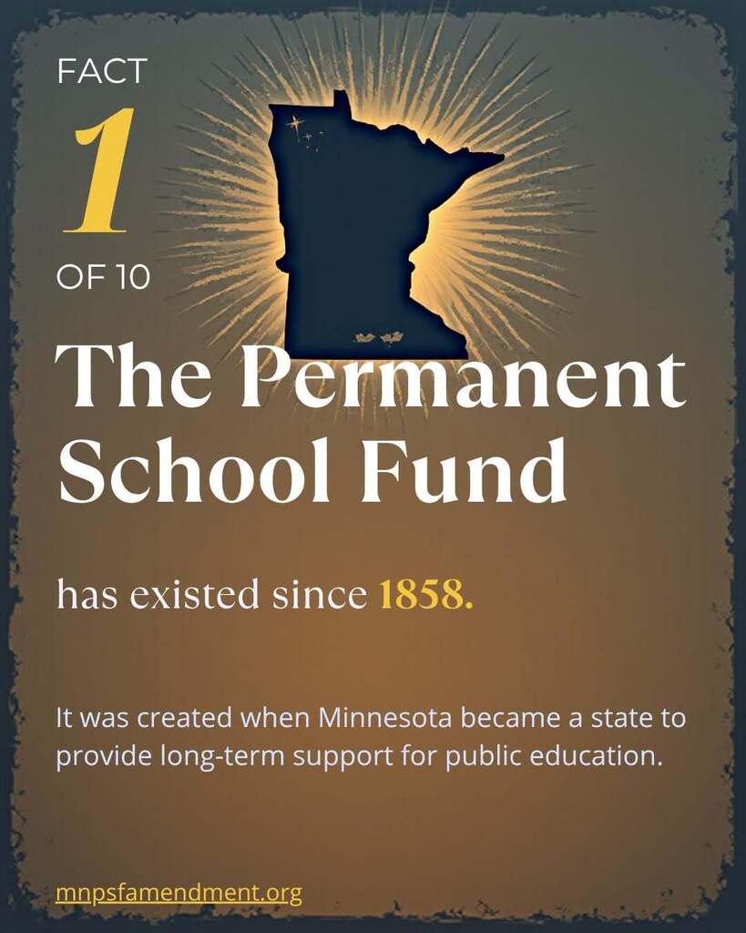 The permanent school fund has existed since 1858.