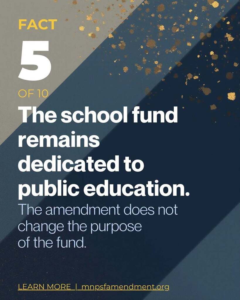 The school fund remains dedicated to public education.