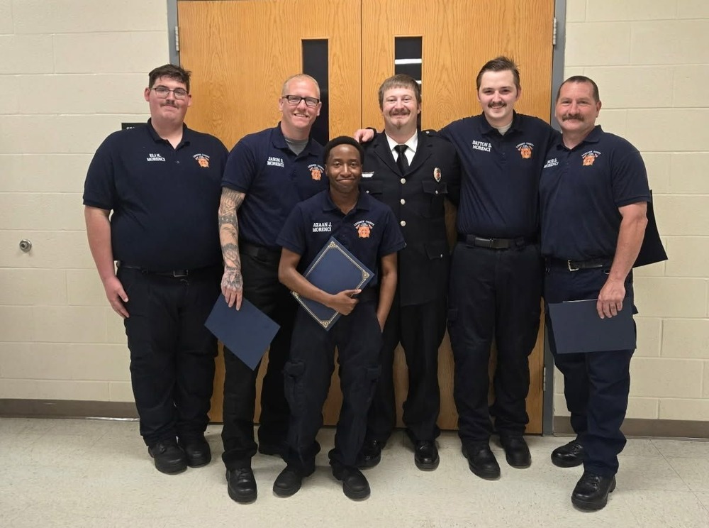 Photo of fire department graduates