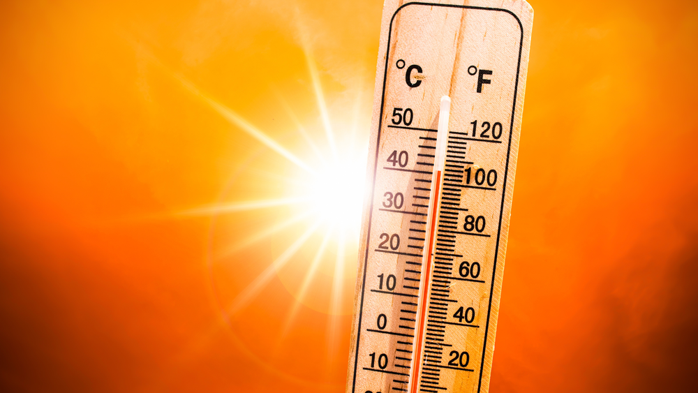 sun with thermometer