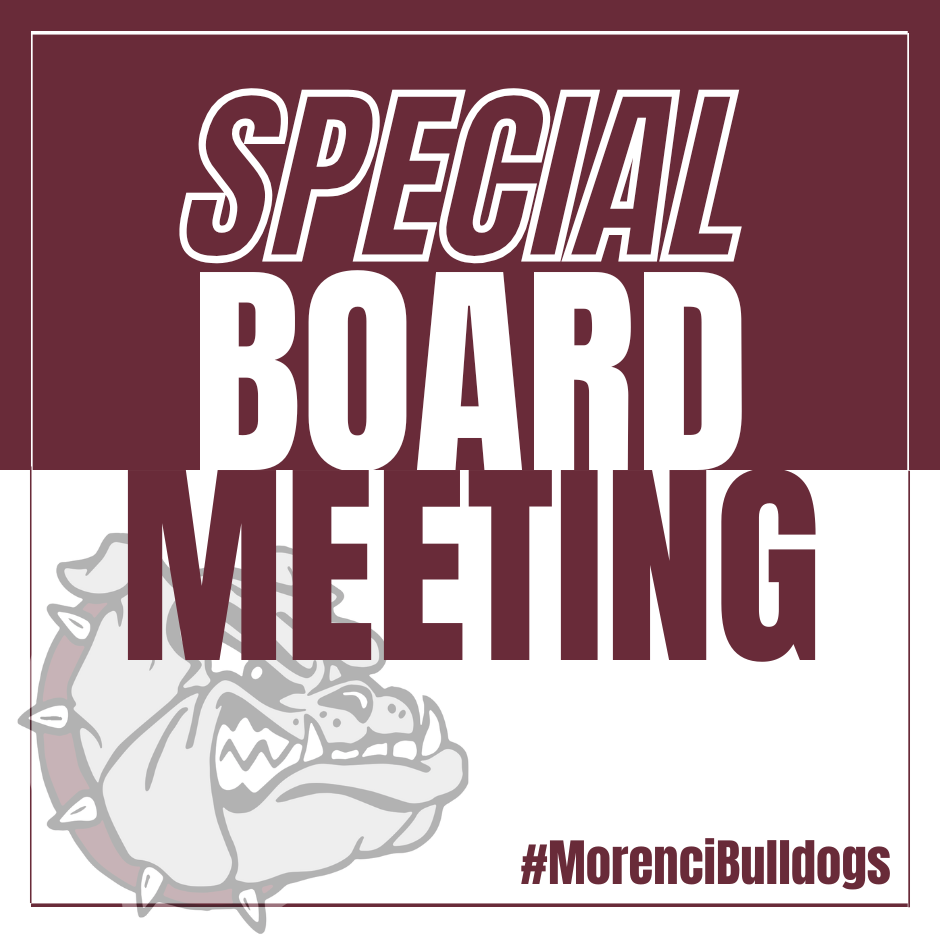 special board meeting #morencibulldogs