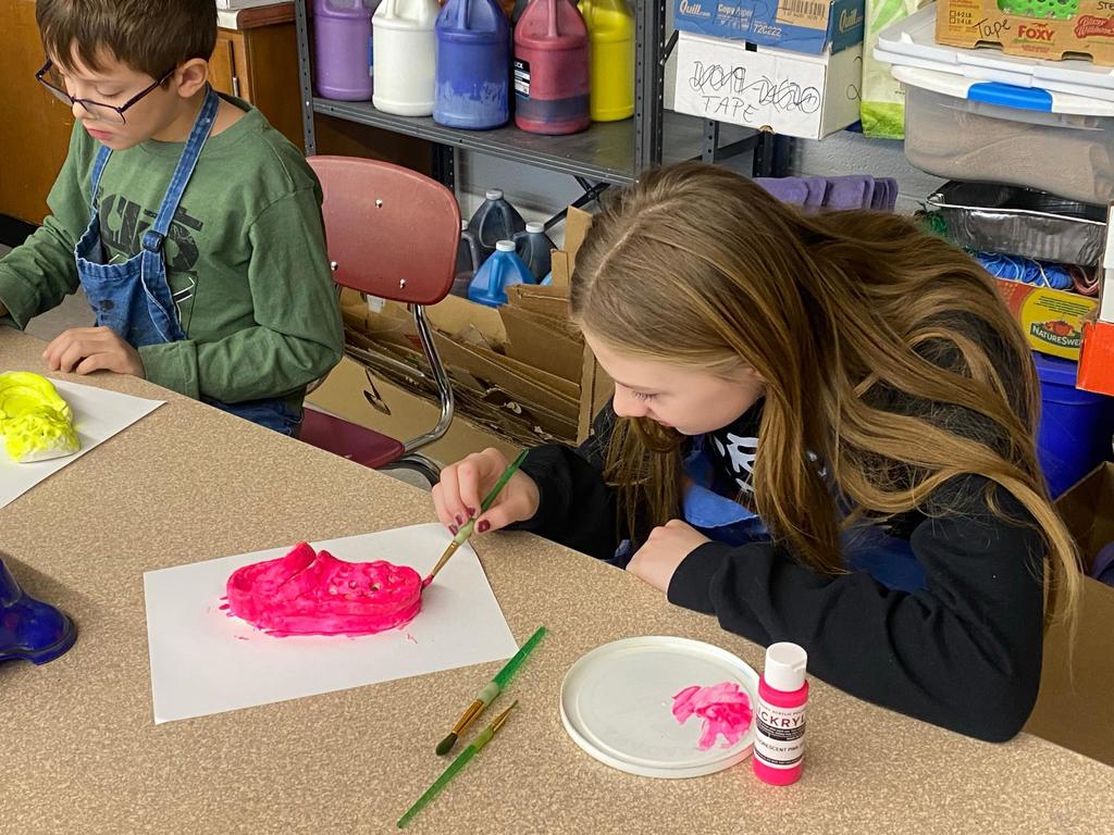 student created ceramic shoe