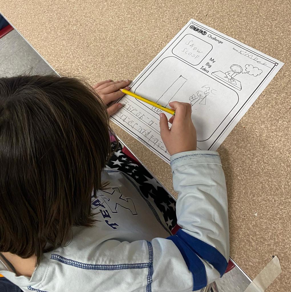 snow shovel engineering in STEAM class