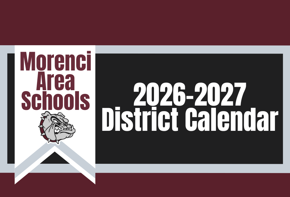 Morenci Area Schools 2026-2027 District Calendar
