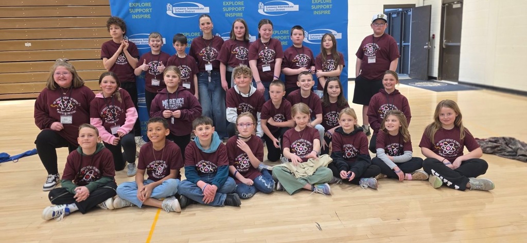 group of students at the science olympiad competition.