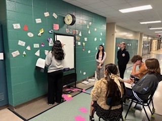 student teacher other students how to do equations.