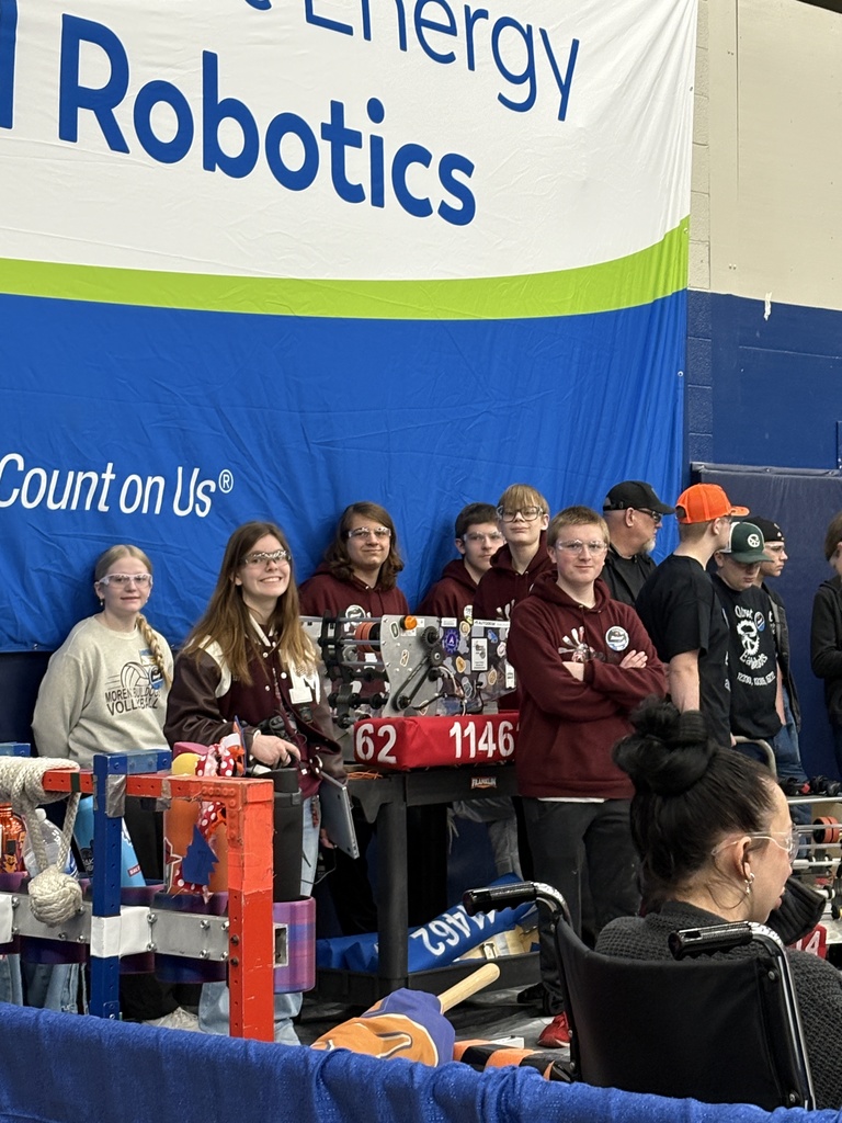 students at robotics competition