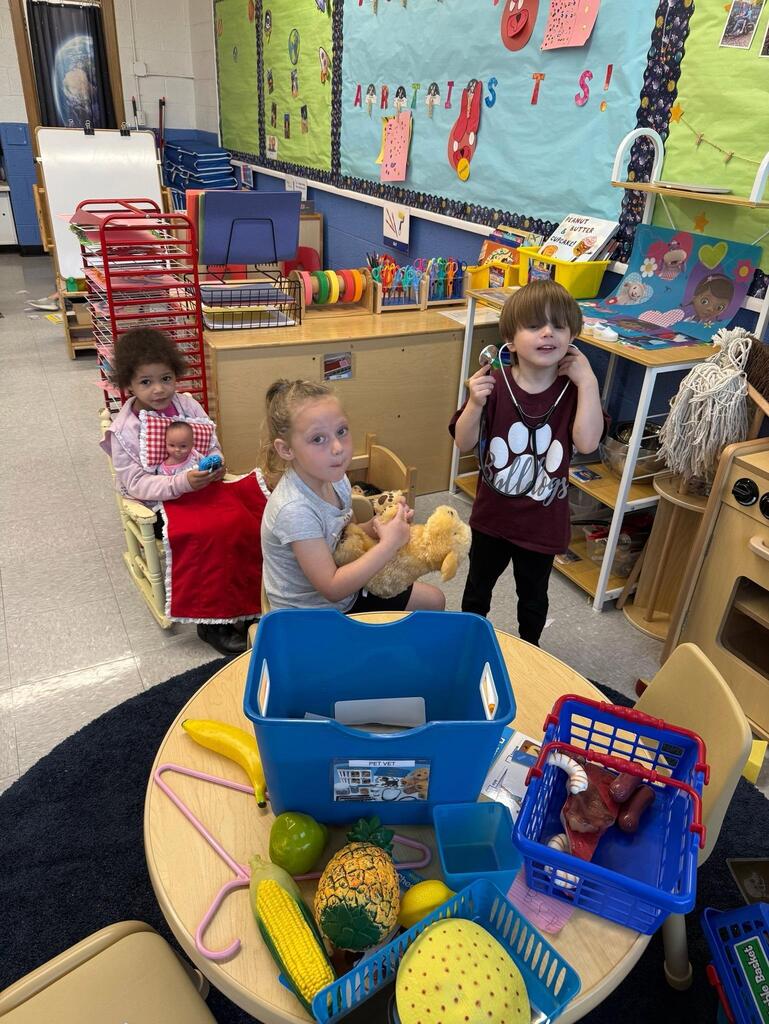 group of students playing dress up