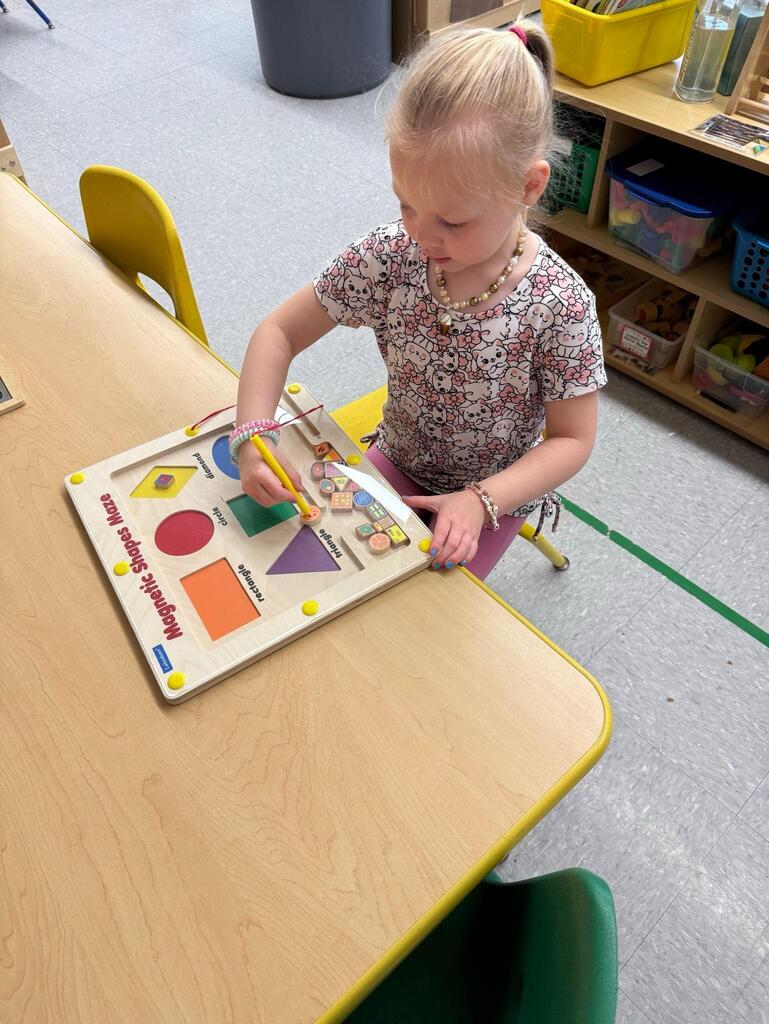 student playing