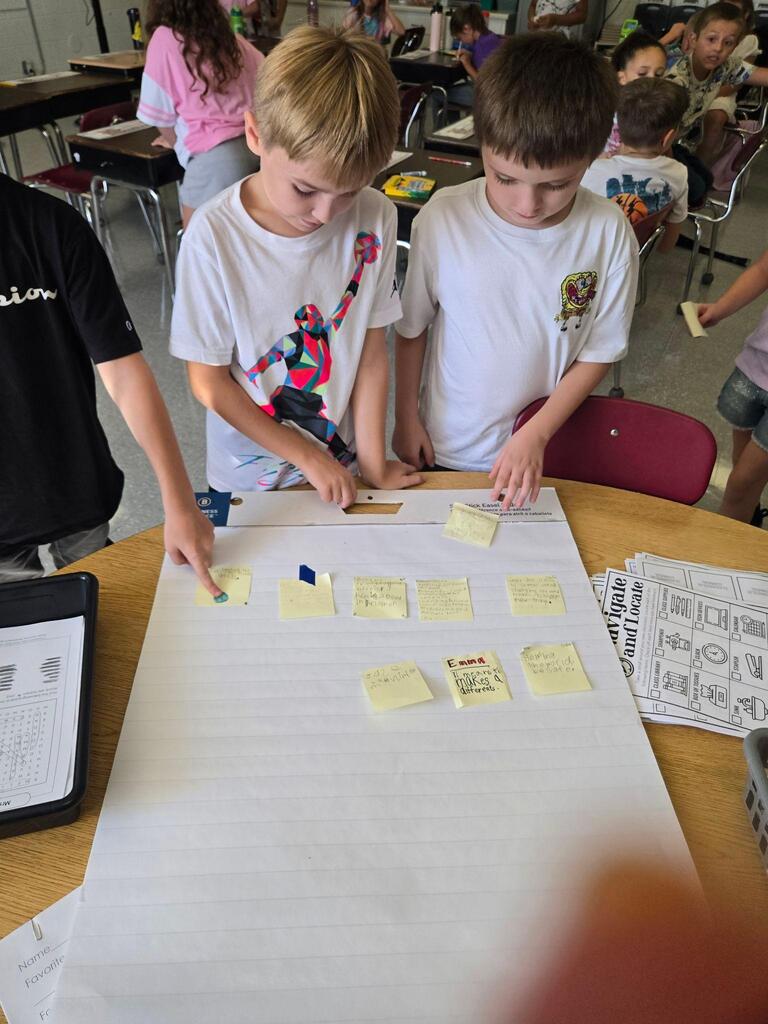 students sitting at their desk