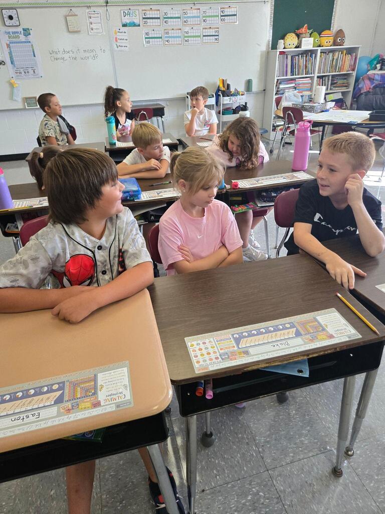 students sitting at their desk