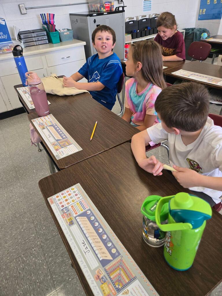 students sitting at their desk
