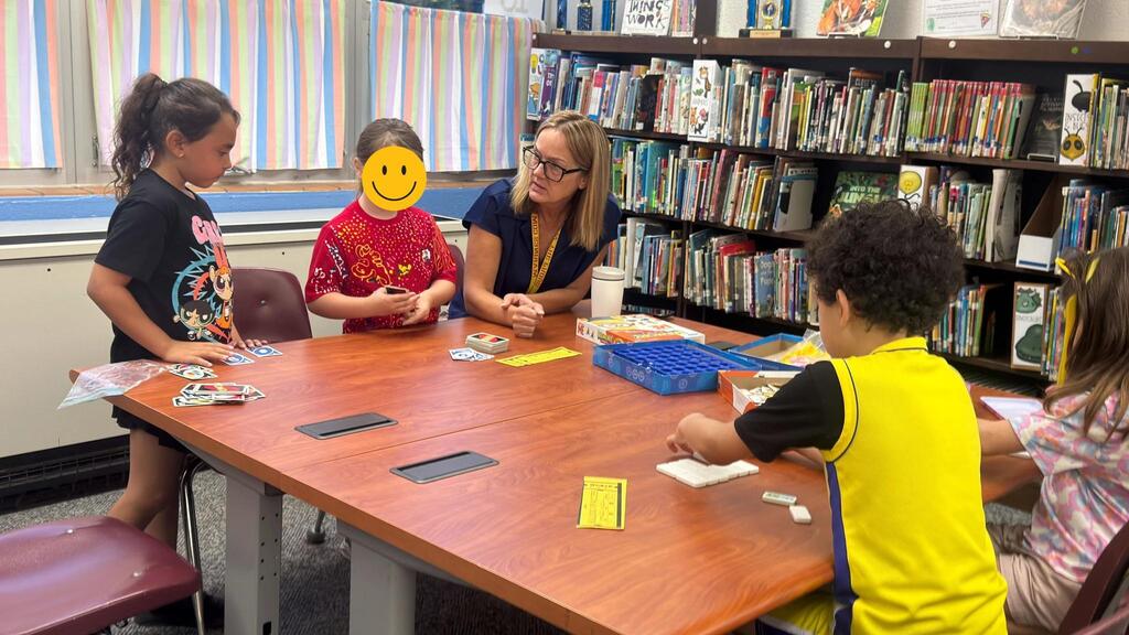 kids playing a game